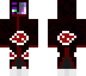unknown projects with akatsuki cloak on (hood up)