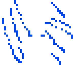white and blue