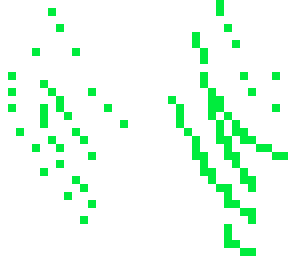 white and green