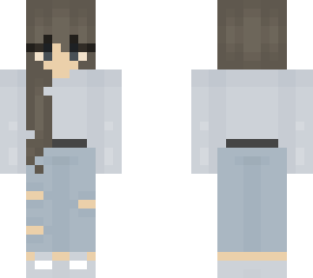 aesthetic minecraft girl skin