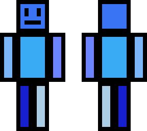 blue colour block with outer skin