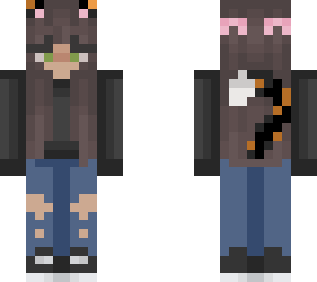 calico cat girl