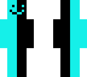 cyan and black