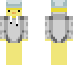 duck with bucket hat