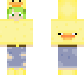 duckie green haired person