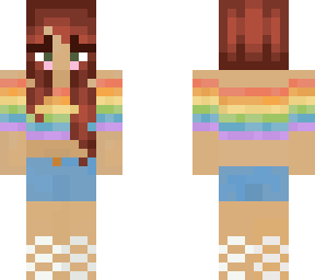edited girl with pride top