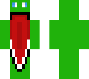 green bob with huge mouth