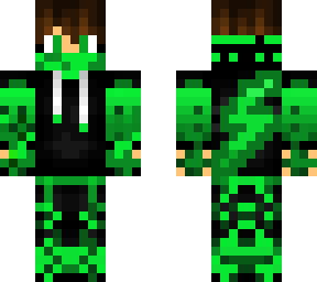 green hoodie