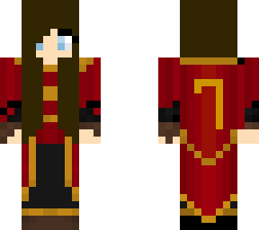 gryiffindor girl seeker (brunette hair and blue eyes)