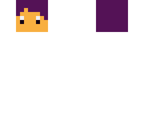 head with purple hair
