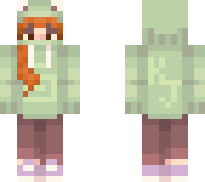 karl jacobs frog hoodie but make it female redhead