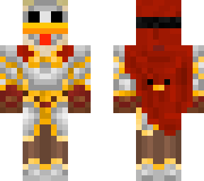 knight chicken with iron mask