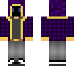 new skin with hood purple coat