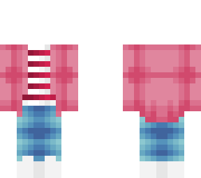 ob - pink coat w/ blue jeans