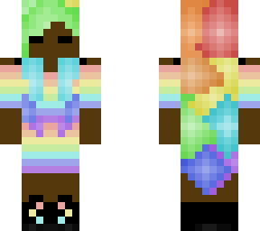 pastel rainbow pride skin
