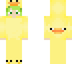 person w/ green hair in skeppys famous duck costume!!!!!!!!!!