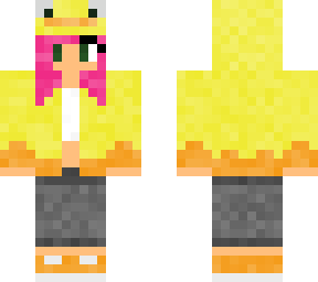 person with duck hoodie!
