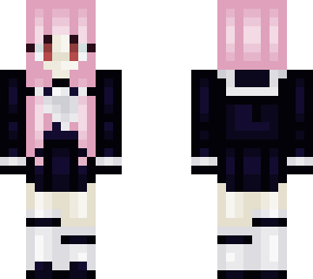 pink haired anime girl