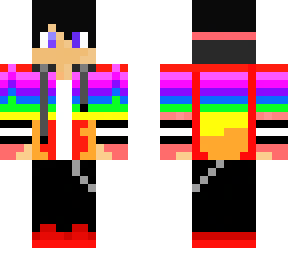 rainbow gamer boy