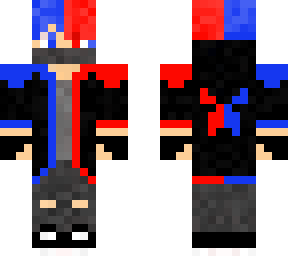 red and blue cool dude