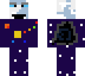 space man; black hole backpack, solar system