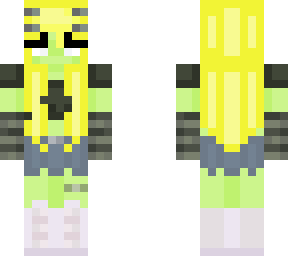 yellow alien cyber skin