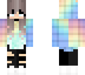 +rainbow hoodie girl_+ (credits in the desc)