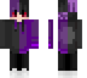 black & purple