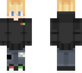 black teen hoodie black