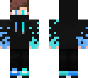 blue and cyan skin