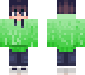 boy with green hoodie