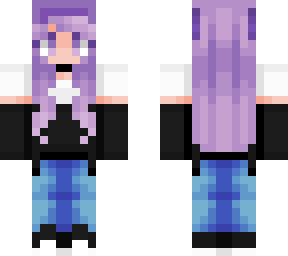 cleora's black white & purple skin