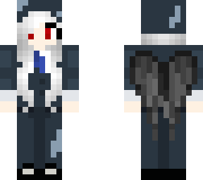 crow in a suit