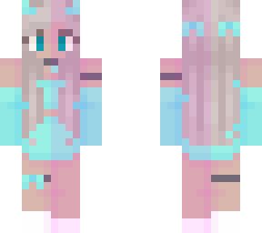 cute teal demon