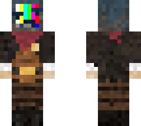 dude with tv head cowboy