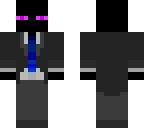 enderman suit but blue tie