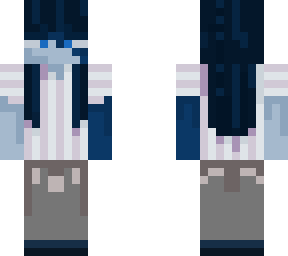 femme robot(?) main blue