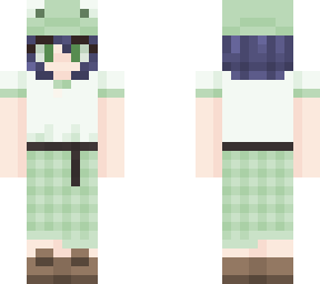 frog girl w/ blue hair (not my base)