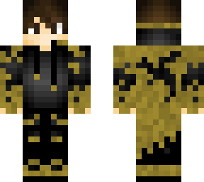 gamer boy (with cape and dragon on his back)