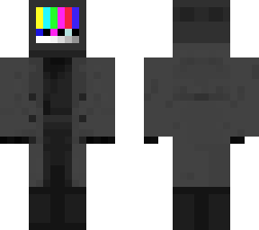 glitched tv screen head