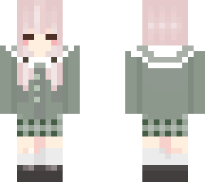 green schoolgirl uniform