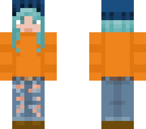 idfk i remade my skin cus my brother wanted it to have blue hair