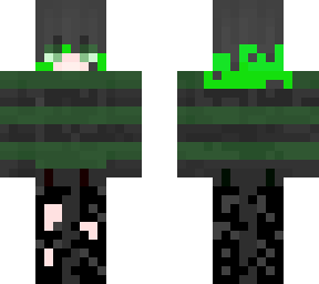 lime green wolf girl
