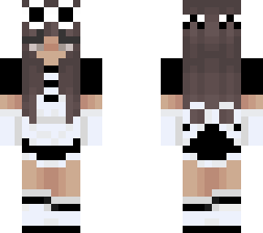 maid outfit but with shorter hair and bow :d
