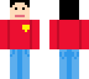 man with red ferrari t-shirt and blue jeans