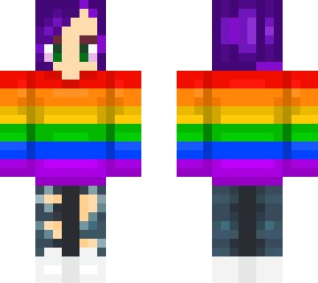 modified from glitched out pride sweater