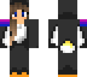 omni pride flag girl in penguin onesie