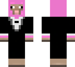 pink sheep with suit