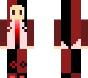 red - black rock girl