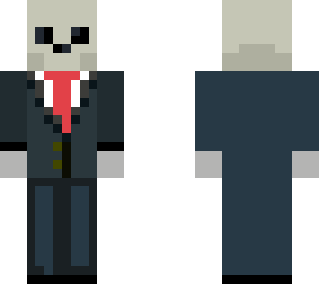 skeleton in a suit